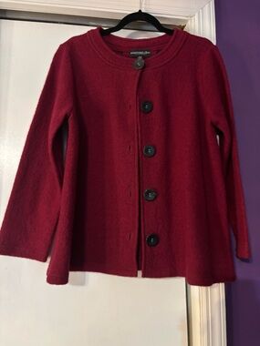 Vintage Monterey Bay 100% Wool Sweater/Jacket